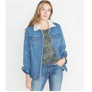 Marine Layer River Denim Sherpa Jacket Size S